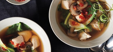 Asian Chicken-Mushroom Soup