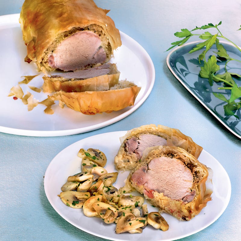 Feuilleté de filet mignon de porc à l'alsacienne