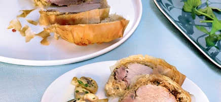 Feuilleté de filet mignon de porc à l'alsacienne