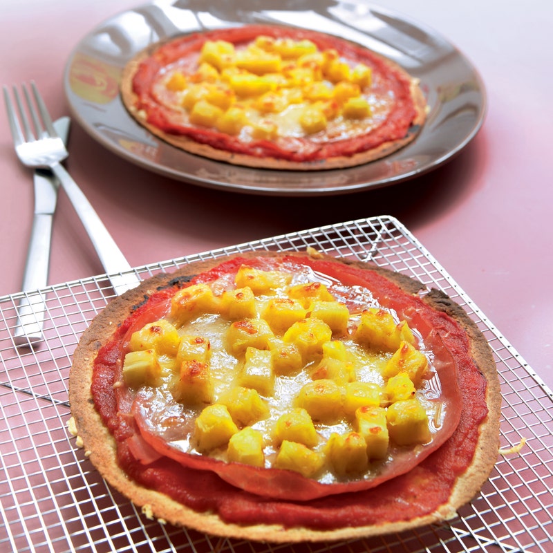 Tortilla façon pizza hawaïenne d'Anne