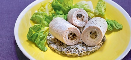 Ballottines de volaille aux champignons