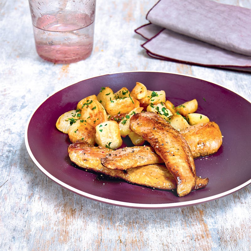 Aiguillettes de canard laquées à l'orange et aux épices