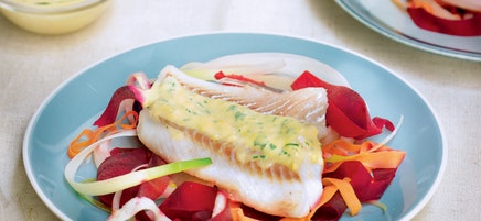 Églefin, sauce hollandaise au yaourt