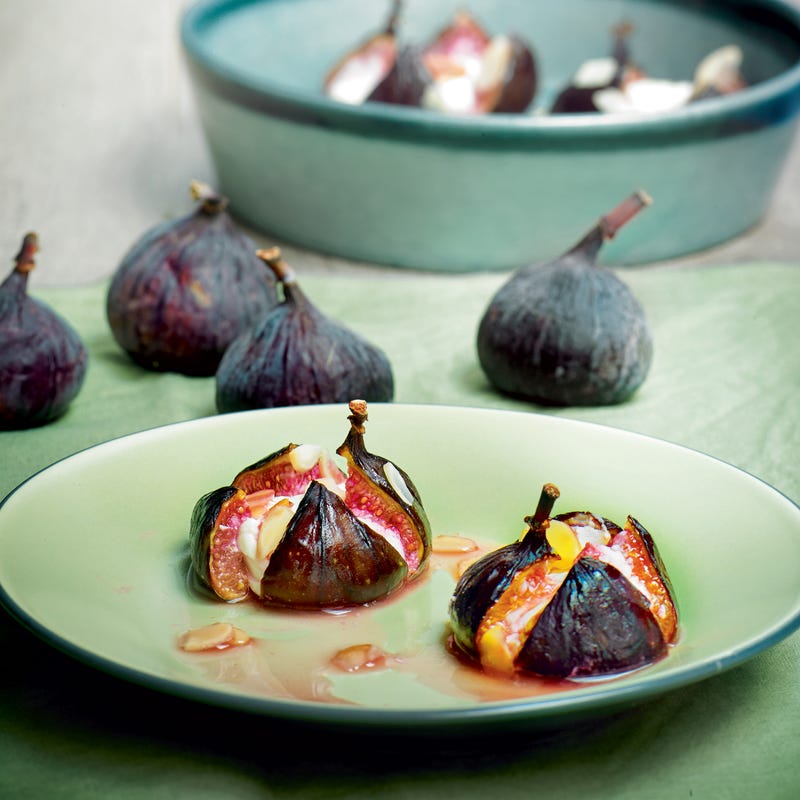 Figues rôties aux amandes