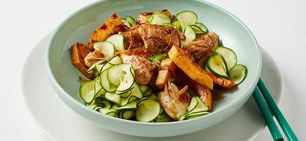 Chicken and pumpkin stir-fry