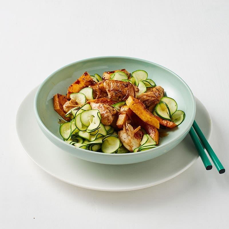 Chicken and pumpkin stir-fry