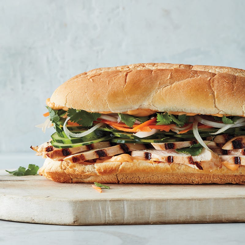 Chicken bahn mi sandwiches