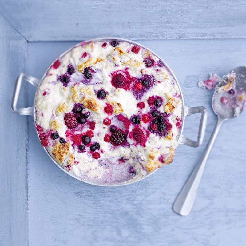 Foto van Gebakken kwarktaart met bosvruchten door WW