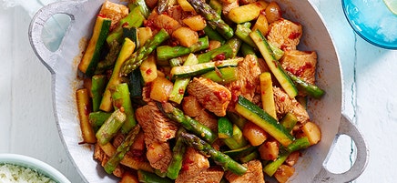 Spicy turkey stir-fry