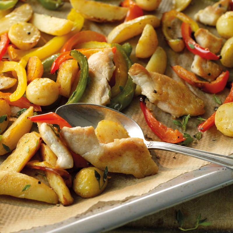 Westernblech mit Poulet