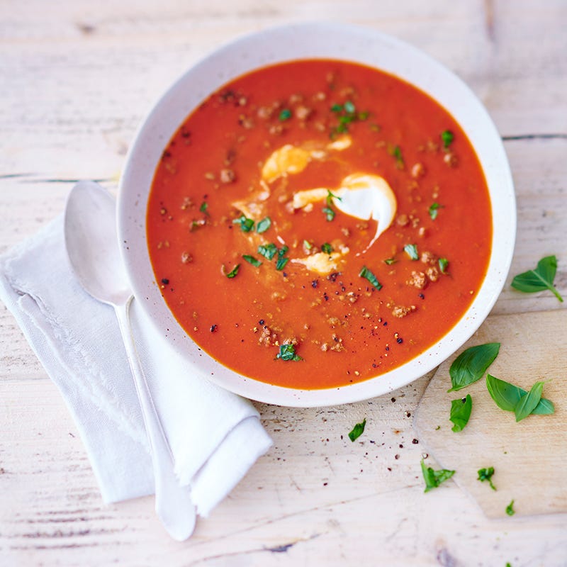 Tomatensoep met gehakt