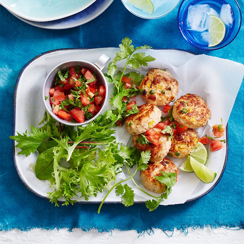 Photo of Mexican chicken patties with salsa by WW