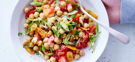 Salade de pois chiches aux tomates