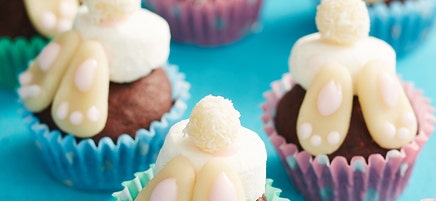 Easter bunny bottom cupcakes