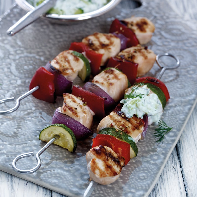 Hähnchen-Gemüse-Spieße Rezept | WW Deutschland Hähnchen-Gemüse-Spieße Rezept | WW Deutschland