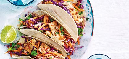 Koreanische Tofu-Tacos