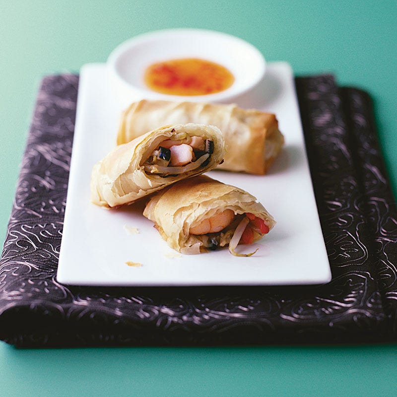 Frühlingsrollen mit Garnelen