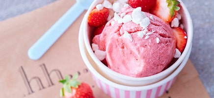 Glace à la fraise