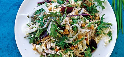 Fenchel-Hähnchen-Salat mit Grünkohl