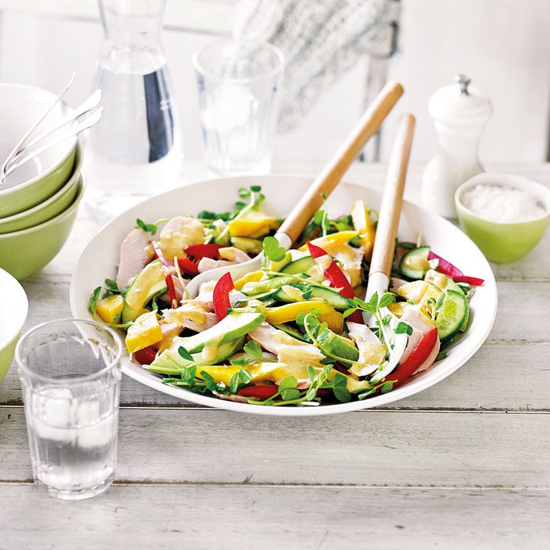 Hähnchensalat mit Mango