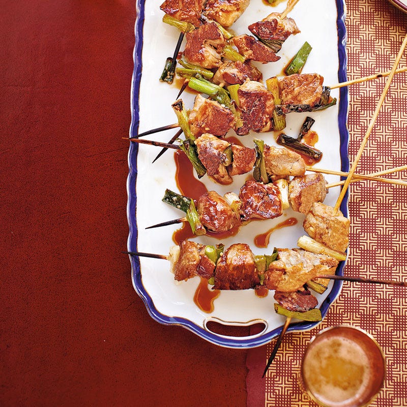 Sesam-Schweine-Spieße mit Honig