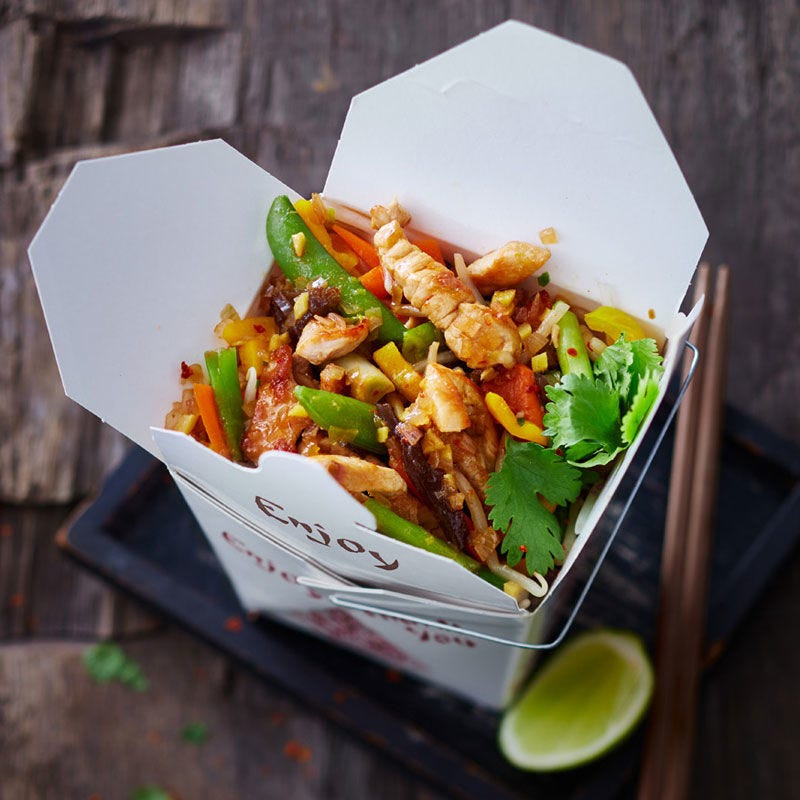 Schnelle Asia-Schnitzelpfanne