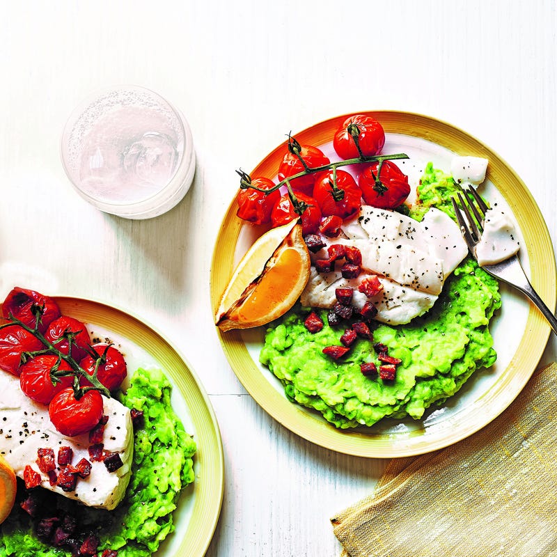 Photo of Baked cod with pea & potato mash by WW