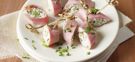 Roulades de jambon au cottage cheese