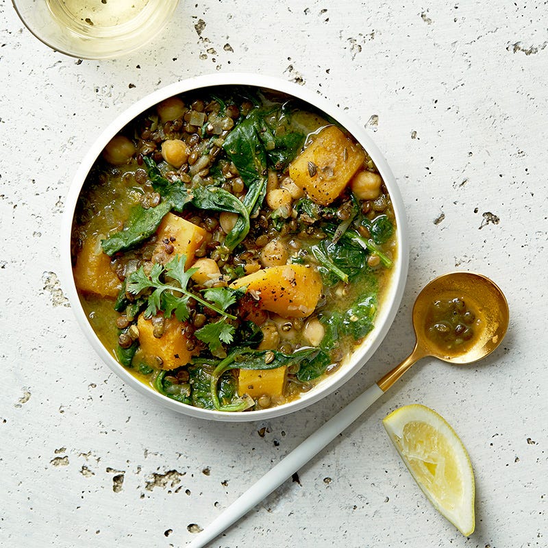 Photo of Curried French Lentil & Butternut Squash Stew by WW