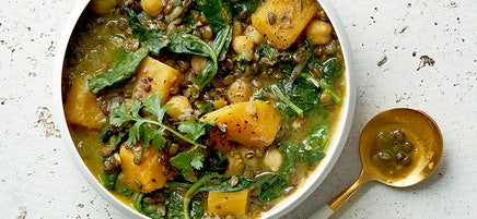 Curried French Lentil & Butternut Squash Stew