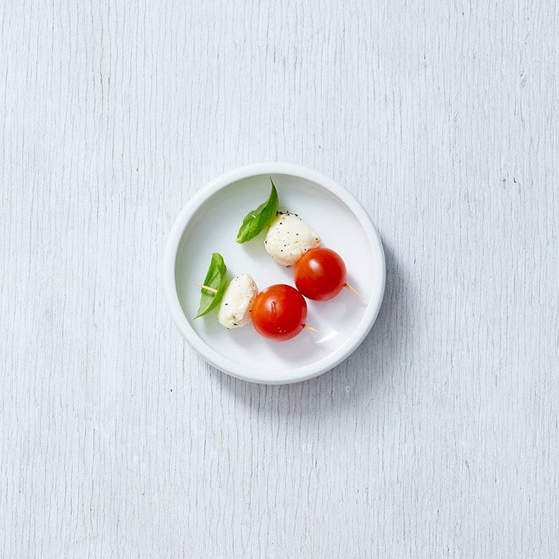 Photo of Tomato, basil and bocconcini skewers by WW
