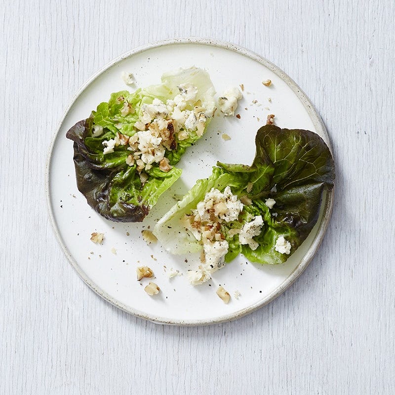 Photo of Blue cheese and walnut baby cos boats by WW