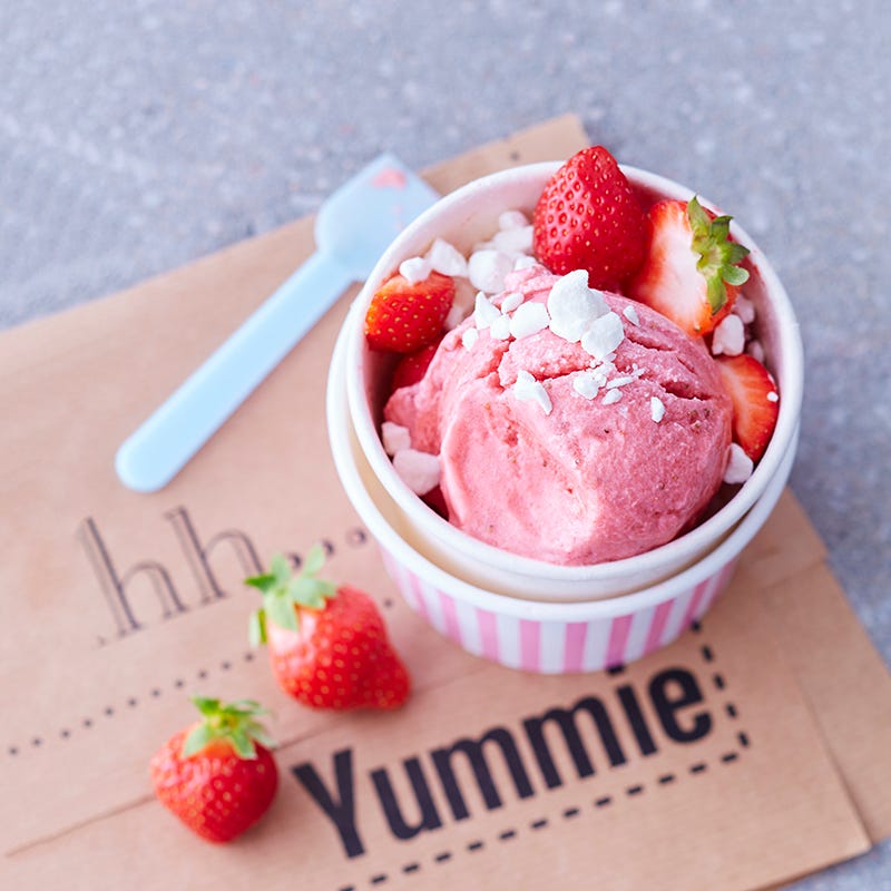 Foto van Aardbeienijs door WW