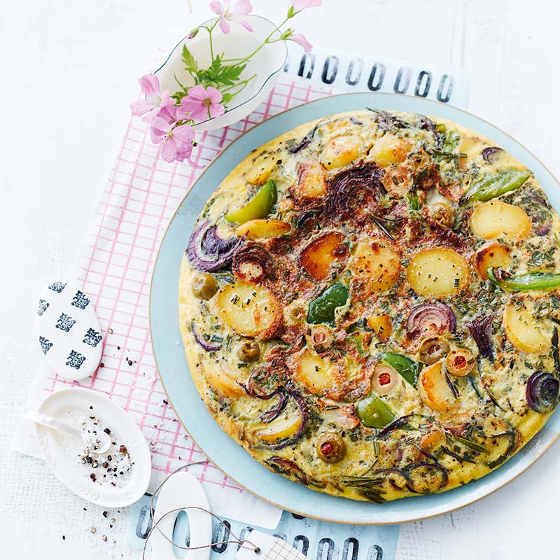 Spansk tortilla med oliver och paprika - ViktVäktarna