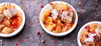 Foie gras au chutney en cuillères