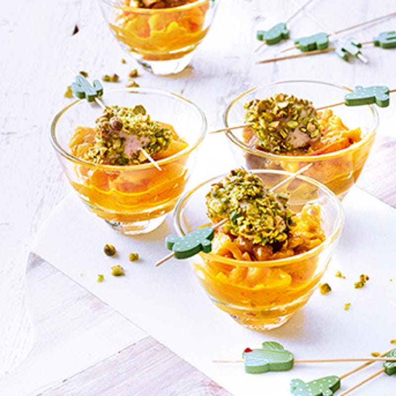 Photo de/du Piques de poulet en coque de pistache par WW