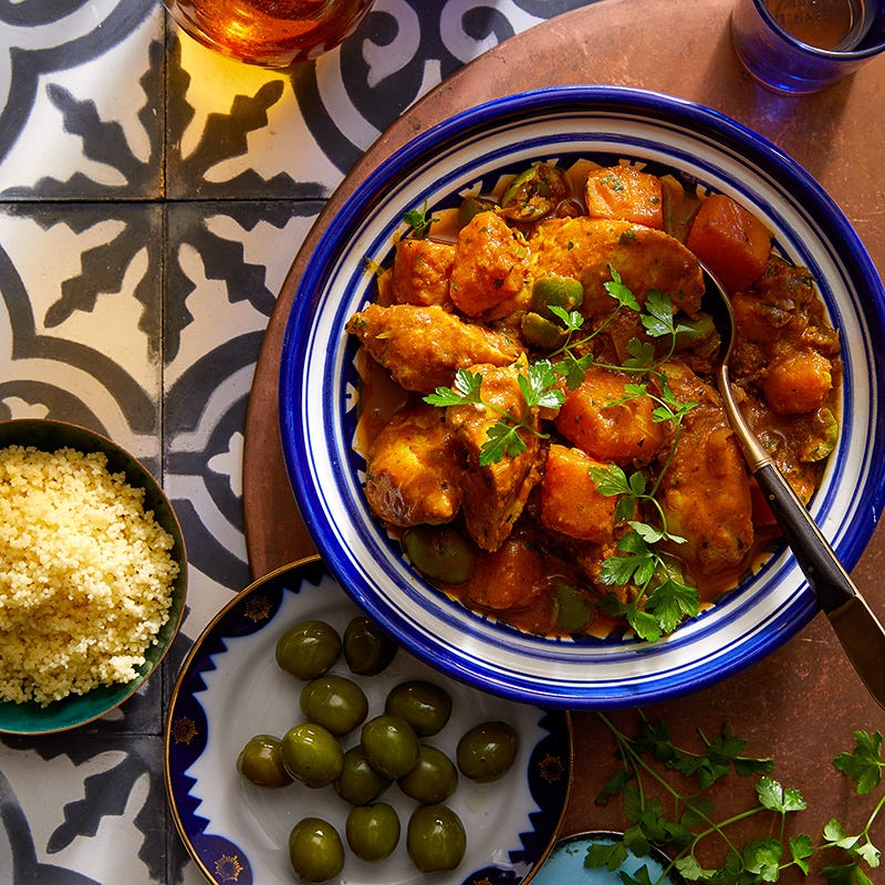 Photo of Chicken tagine with butternut squash, orange and onions by WW