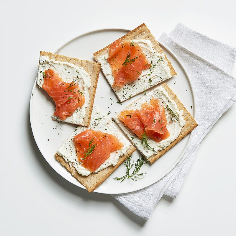 Photo of Smoked salmon and cream cheese matzo by WW