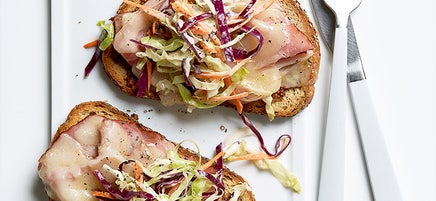 Ham & Cheese Melt with Fresh Slaw