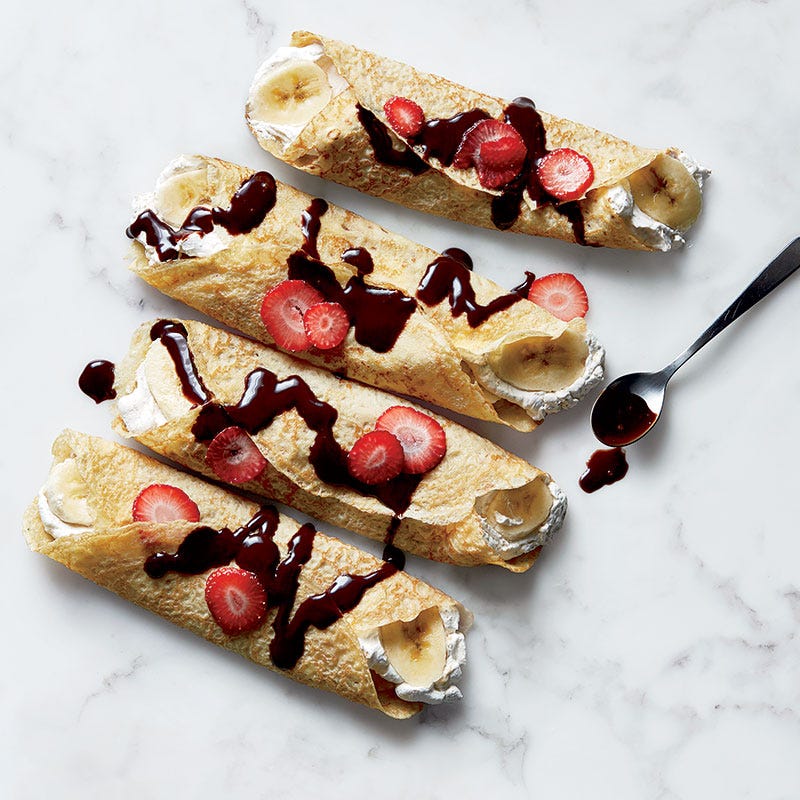 Peanut butter cup crepes