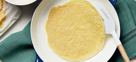 Chickpea flour crepes
