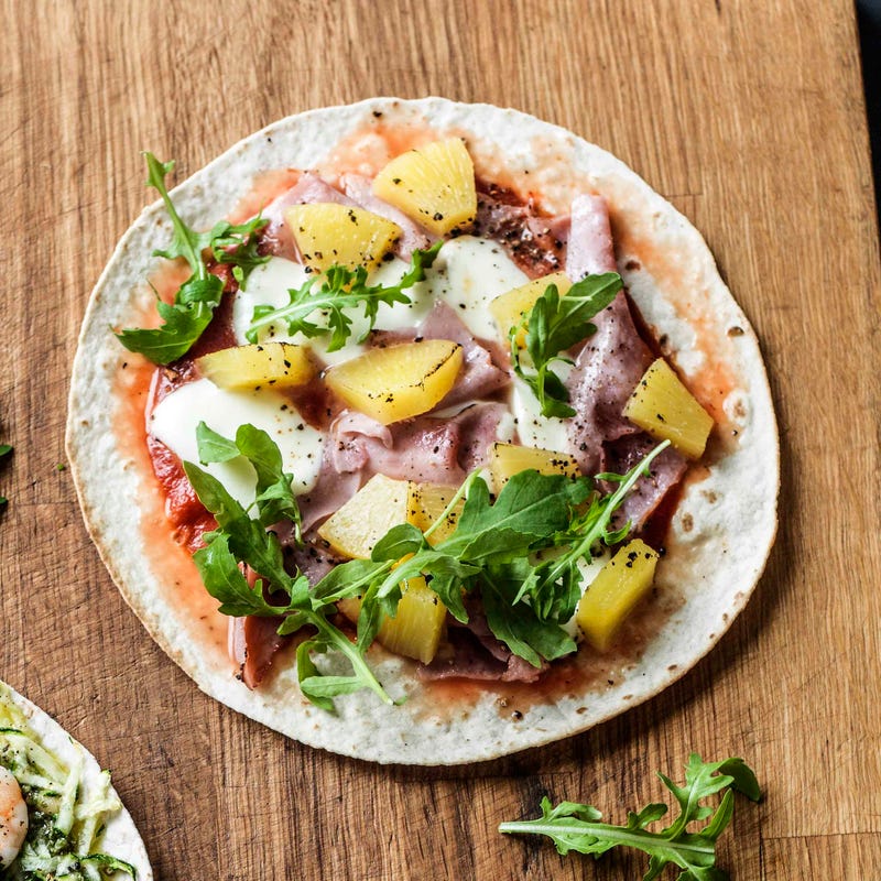 Photo of Hawaiian tortilla pizza by WW