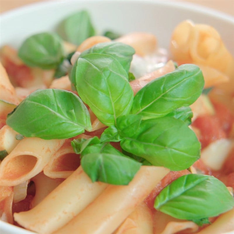 Pasta met tomaten-mozzarellasaus