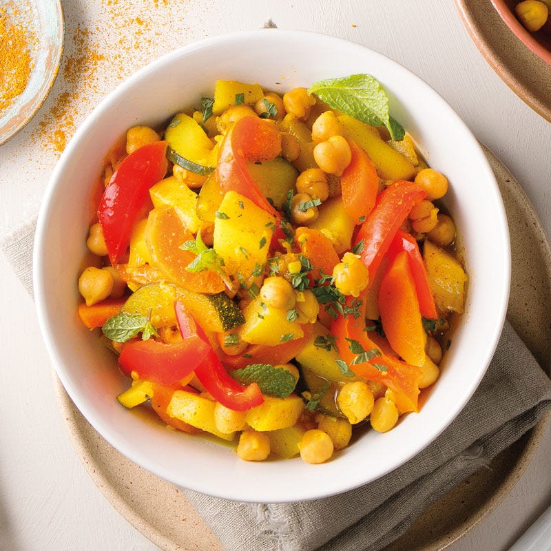 Mango-kikkererwtencurry