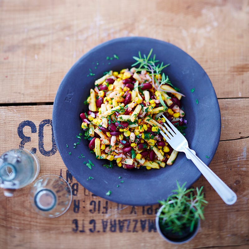 Foto van Bonensalade met tomatendressing door WW