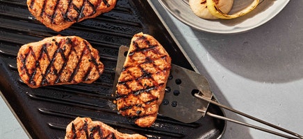 Grilled Spicy Korean Pork Chops & Onions