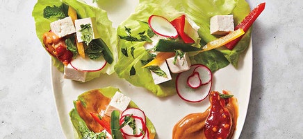 Korean Tofu-Veggie Wraps