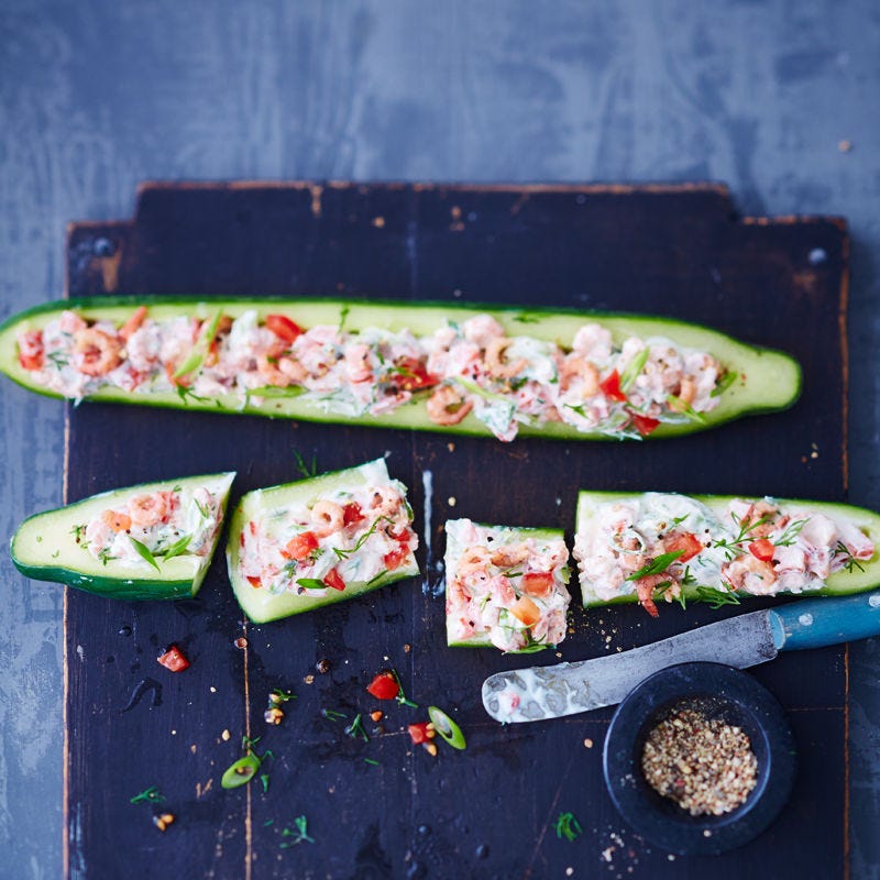 Snel gevulde komkommer