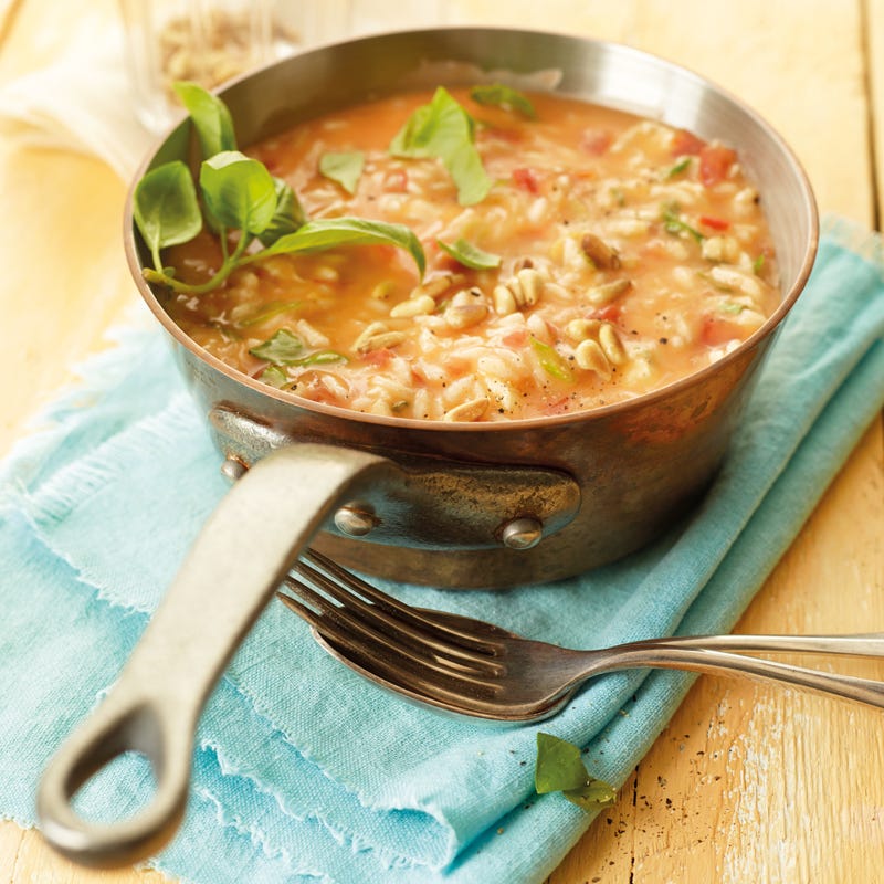 Tomaten-Mozzarella-Risotto