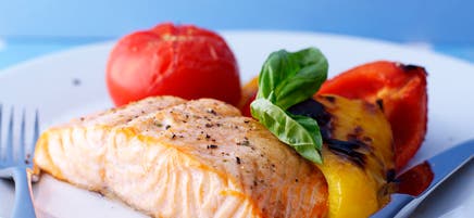 Saumon grillé et légumes façon méditerranéenne